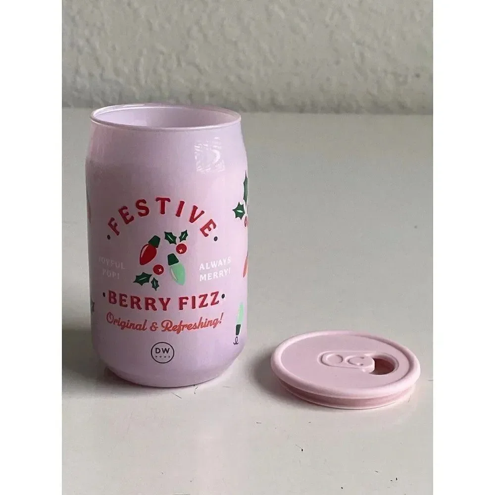 DW Home Festive Berry Fizz Soda Pop Candle 6.2‎ Oz Scented Christmas NEW
